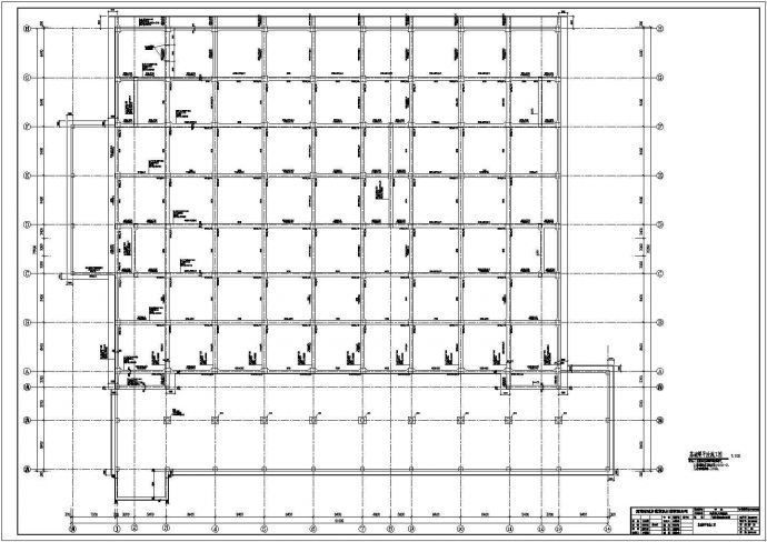 某5层框架结构医技综合楼设计cad全套结构施工图（含设计说明，含人防设计）_图1