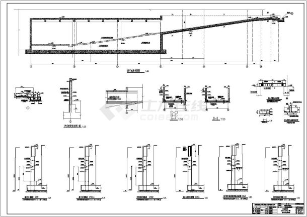 某5层框架结构医技综合楼设计cad全套结构施工图（含设计说明，含人防设计）-图二