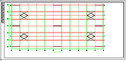 某框排架厂房及辅助用房cad结构设计图_图1