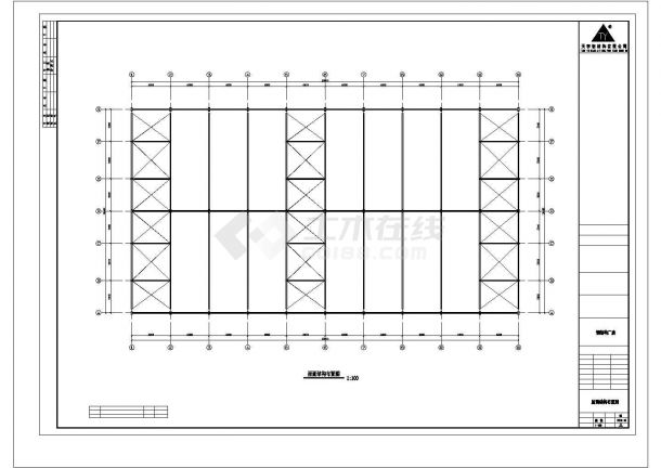 5套单层钢结构厂房建筑施工图纸-图二