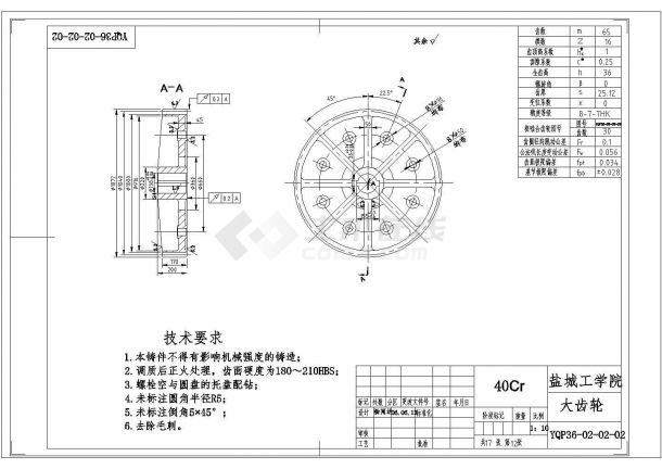 YQP36预加水盘式成球机设计图-图一