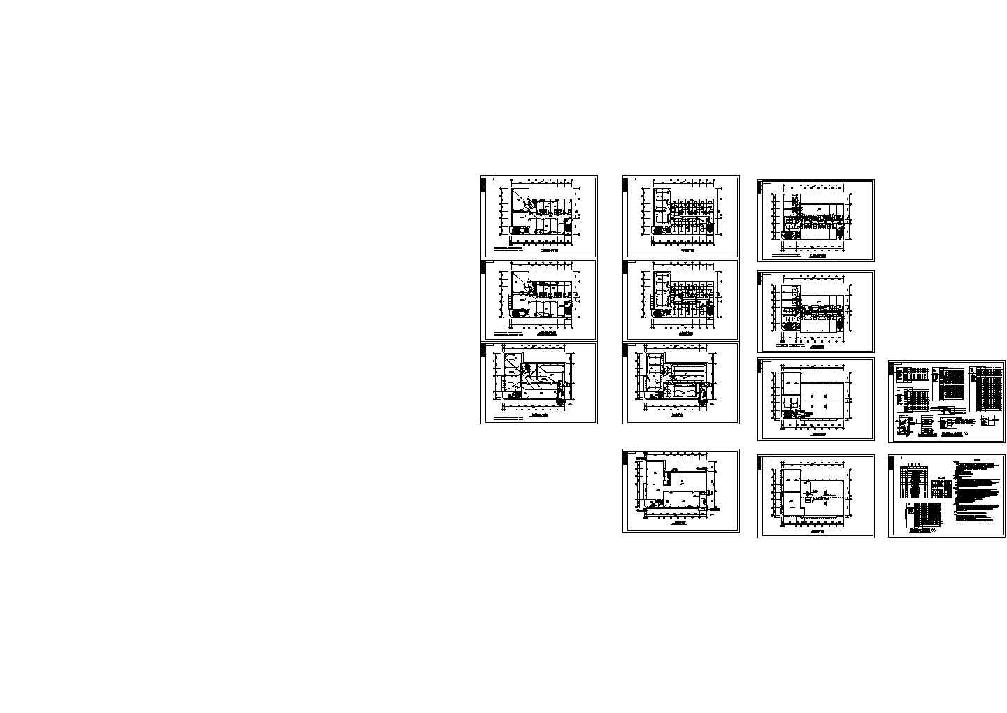 七层商业酒楼全套电气施工CAD图纸