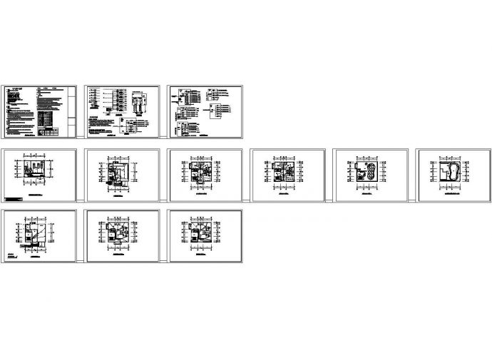 五层豪华私人会所电气施工CAD图纸_图1