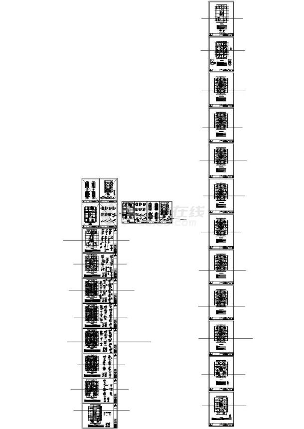 某25层框筒结构安置大楼结构施工图-图二