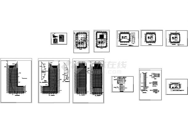 [西安]某大厦景观照明工程电气CAD图纸-图一