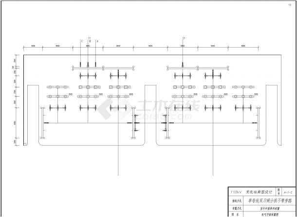 110KV变电站建筑施工设计图纸-图二
