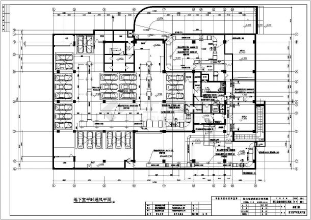 邮电设备工程局总部大楼全套建筑施工设计cad图纸-图二