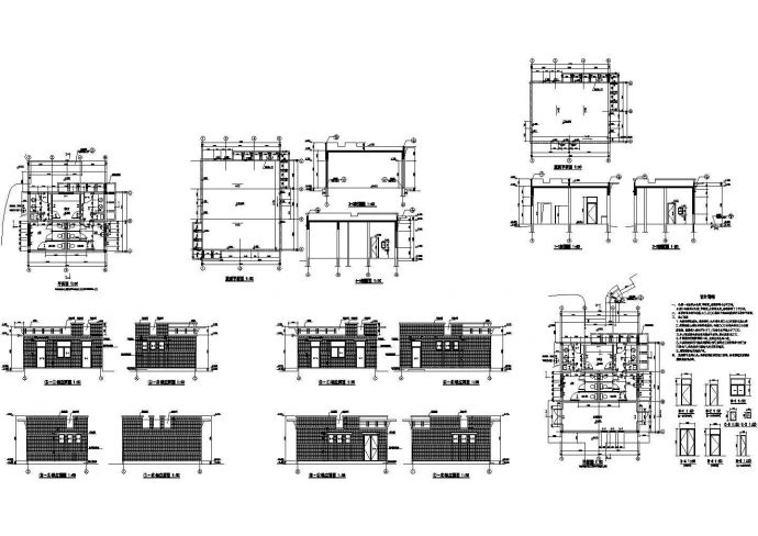 【吉林】某城市公厕建筑设计施工CAD全套图纸_图1