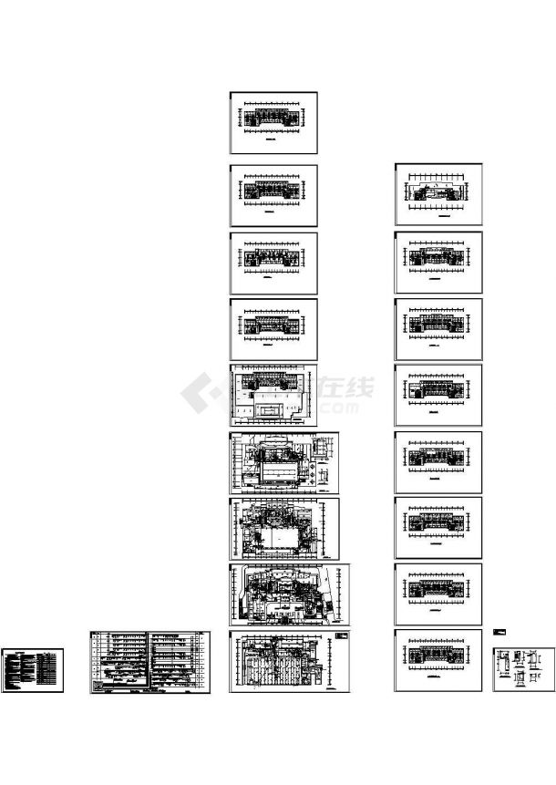 某大饭店消防图纸设计 cad-图二