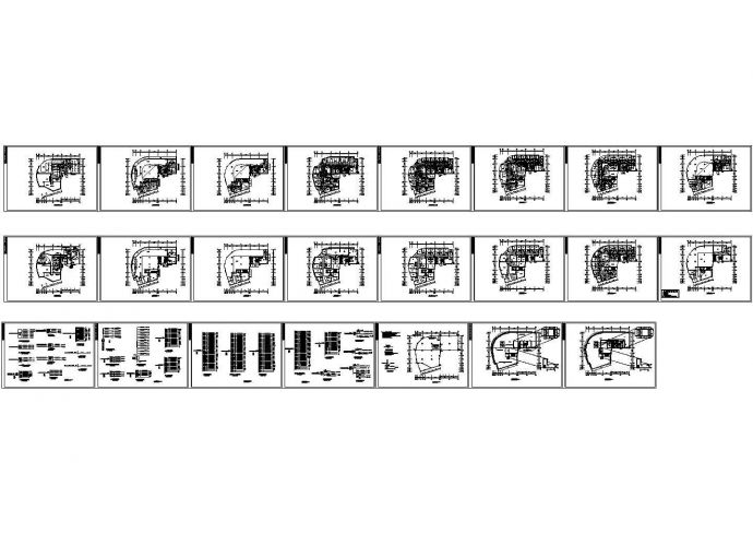 某宾馆电气全套图纸cad设计图_图1