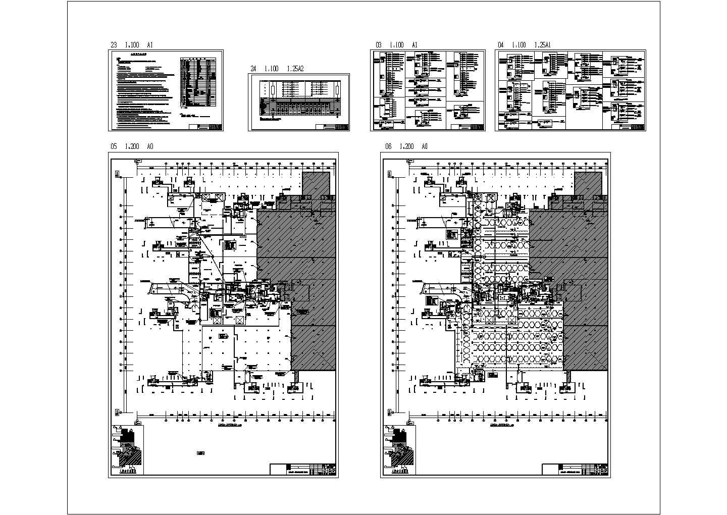 某高层框架剪力墙结构住宅楼地下室配电设计cad全套电气施工图（含设计说明）