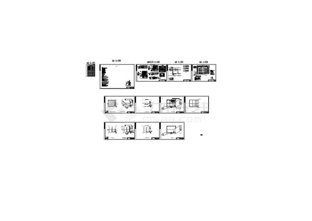 某多层框架结构商业楼（建筑面积1607.90平方米）配电设计cad全套电气施工图（含设计说明，含弱电设计，含消防设计）-图二