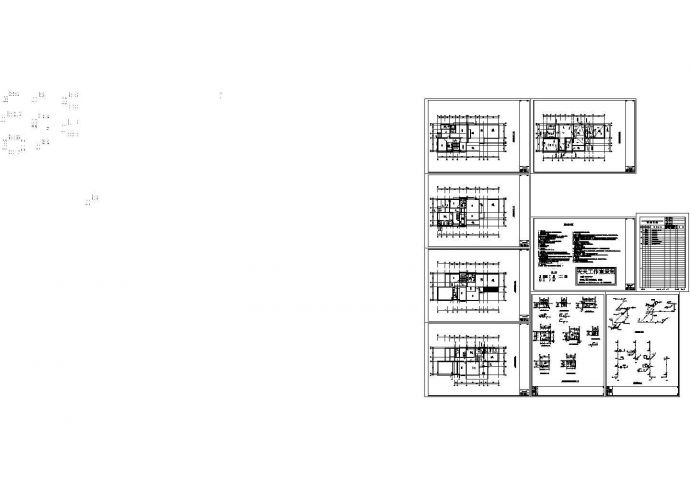 双拼叠加别墅水电图纸Cad设计图_图1