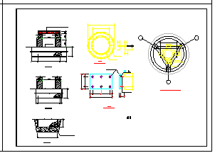 经典圆形大门建筑结构cad施工图纸_图1