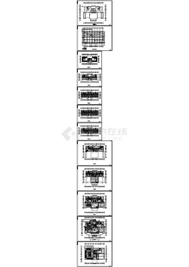 黑龙江某酒店强电施工CAD图-图一