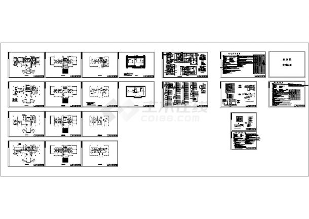 山东某三层贵宾楼电气施工CAD图-图一