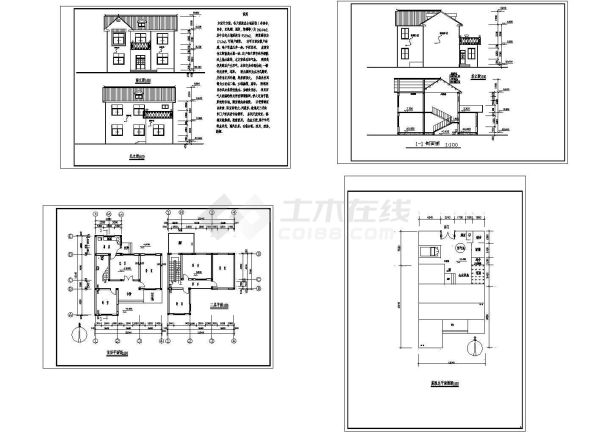 实用独栋新农村住宅小楼建筑设计图-图二