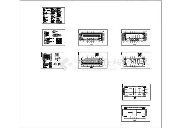 厂房设计_某五层箱包厂房电气施工CAD图-图一