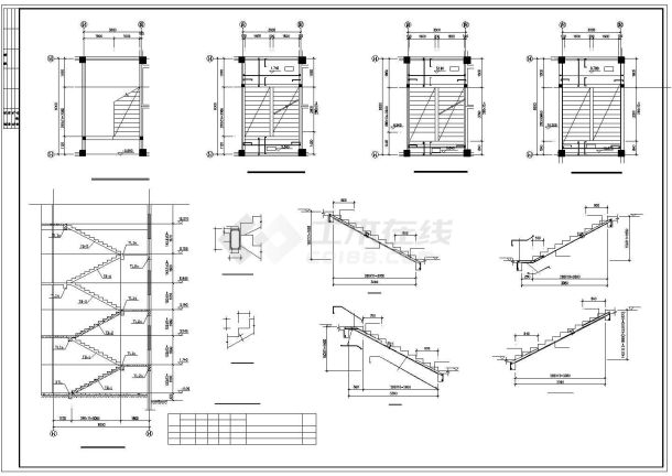 某框架结构幼儿园建筑结构全套cad施工图-图二