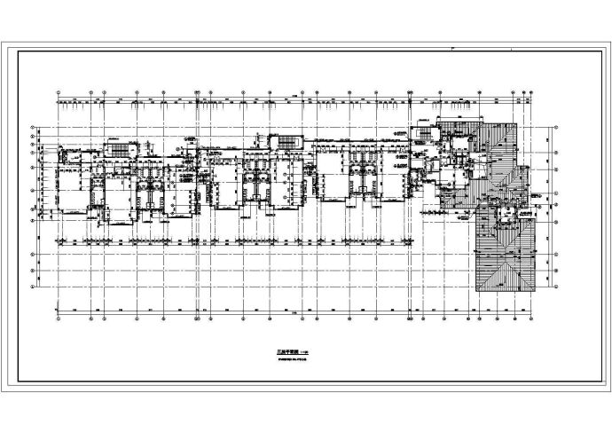 万科金域蓝湾小区三层幼儿园建筑设计施工图_图1