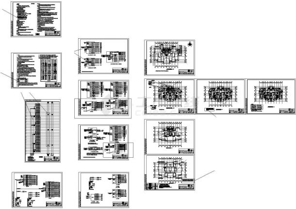 某综合住宅小区33层剪力墙结构住宅楼配电设计cad全套电气施工图（含设计说明，含弱电设计）-图二