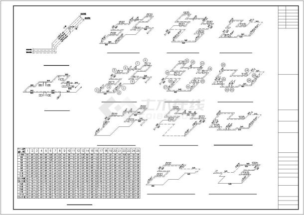 某高层住宅楼采暖全套通工程全套施工设计cad图-图二