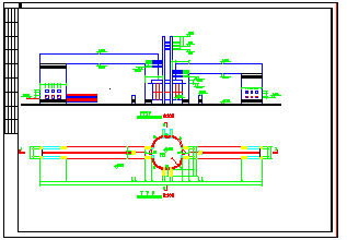 大门 门卫室建筑cad设计图【1JPG外观效果图】_图1
