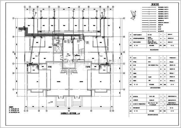 苏州某十八层住宅楼采暖工程全套施工设计cad图-图二