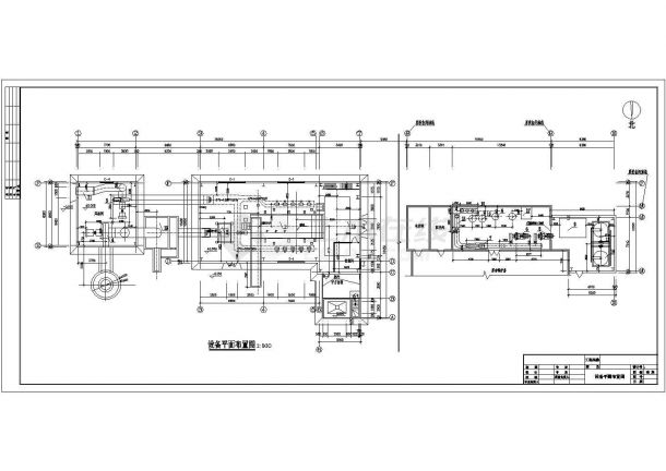某县集中供热锅炉房全套施工设计cad图-图二