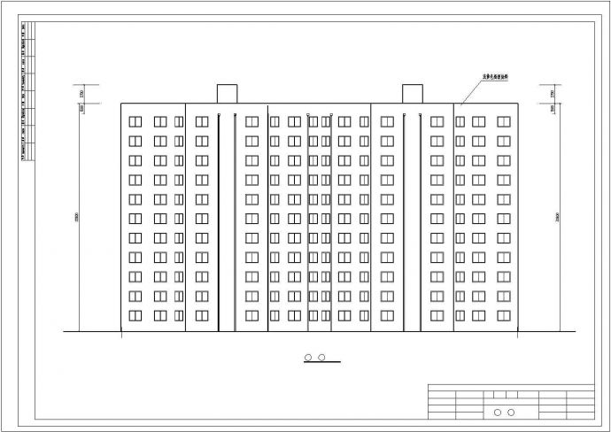 烟台市现代小区9500平米12层钢混框剪结构住宅楼建筑结构设计CAD图纸_图1