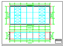 39.6x17.6m单层钢结构厂房cad结施图纸-图二