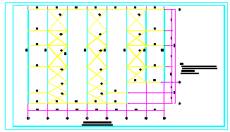 45x31m 经典24米跨钢结构厂房结构cad施工图-图一