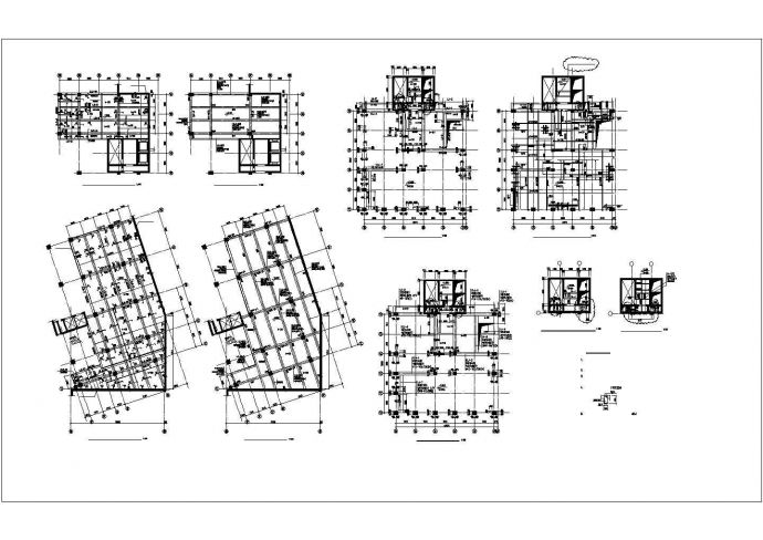 高层办公楼框架结构施工设计CAD图纸_图1