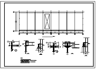 60x18m 单层钢架结构厂房结施cad设计图纸