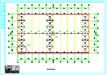 60x33m 24m跨钢结构厂房结构cad施工图-图二