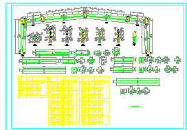 168x30m 30m跨厂房轻钢结构cad施工图纸_图1