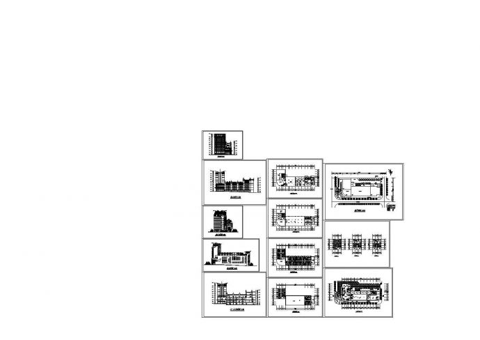 某市区高级多层宾馆全套建筑完整设计施工方案CAD图纸_图1