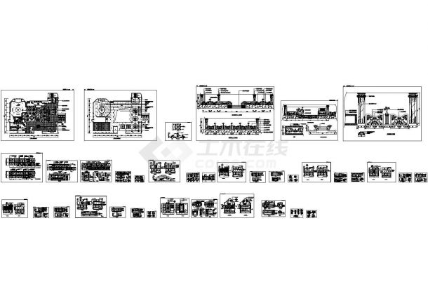 某市区多层宾馆全套建筑完整设计施工方案CAD图纸-图一