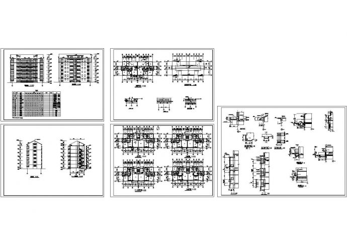某城市现代花园小区某单独住宅建筑方案设计施工CAD图纸_图1