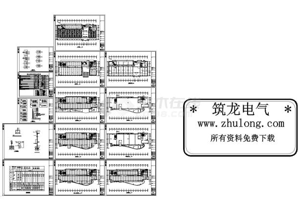 办公楼设计_某八层办公楼电气CAD图纸-图一