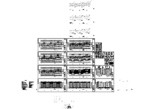 城市花园现代小区住宅民房建筑方案设计施工CAD图纸-图一