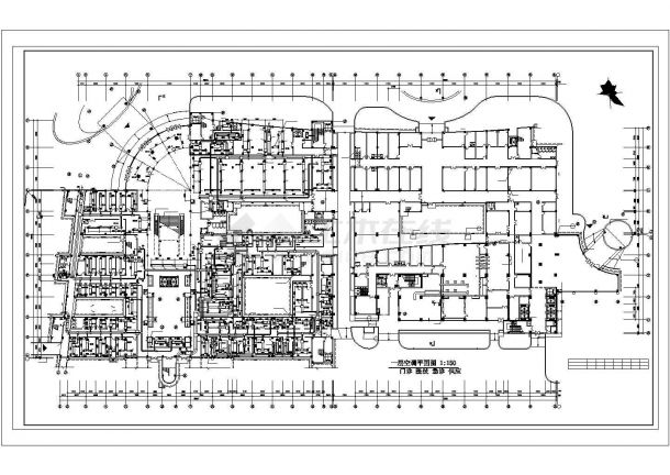 某医院办公楼全套中央空调设计cad施工方案图-图一