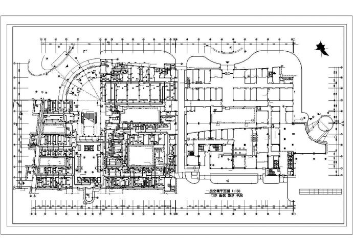 某医院办公楼全套中央空调设计cad施工方案图_图1