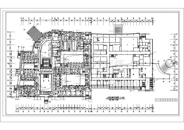 某医院办公楼全套中央空调设计cad施工方案图-图二