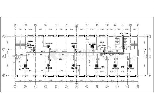 医院办公楼多联机系统设计cad施工图，含设计说明-图一