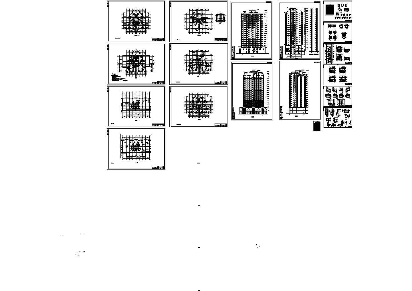 高层单身公寓楼建筑设计图