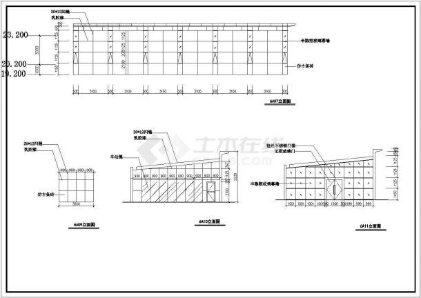 某地区小区建筑屋顶花园景观设计施工CAD图纸-图一