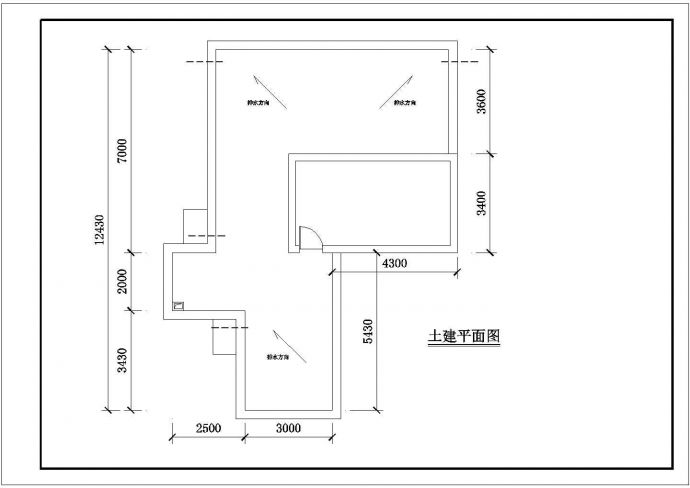 某商业建筑空中花园景观设计施工CAD图纸_图1
