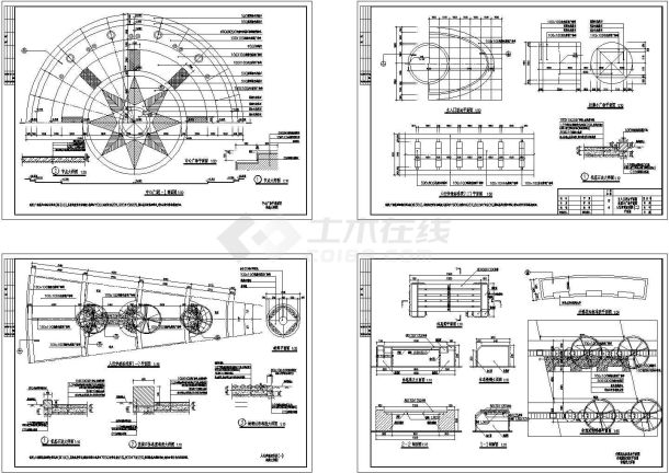 某广场环境景观设计cad全套施工图大样图（甲级院设计）-图二