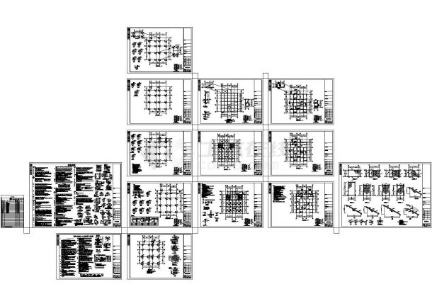 [安徽]市区三层框架结构幼儿园结构施工图-图一